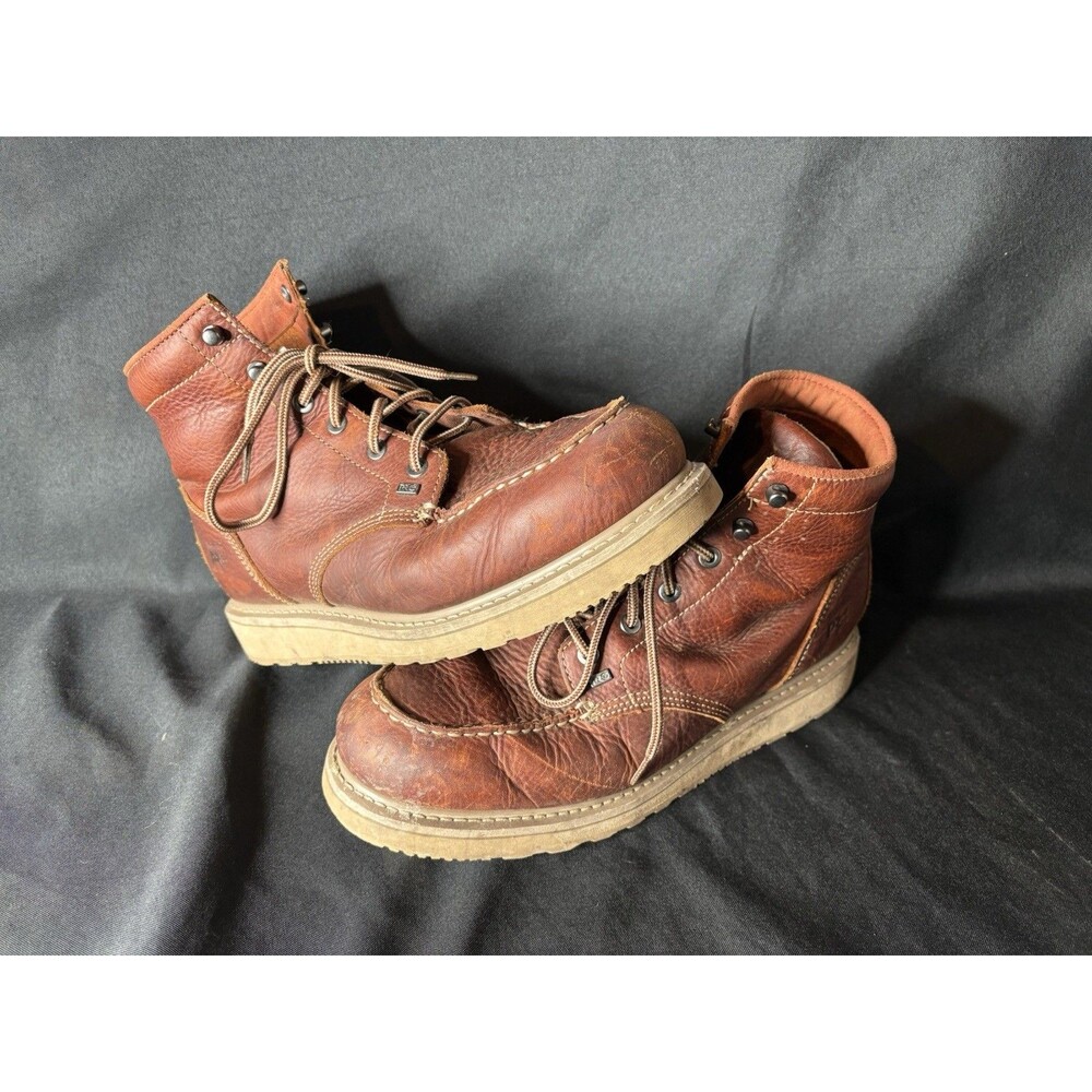 Timberland Pro Barstow 6" Soft Toe Work Boot Brown Men's Size 12M Dress Casual
